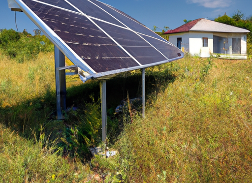  off-grid solar panel photo in Photorealism style