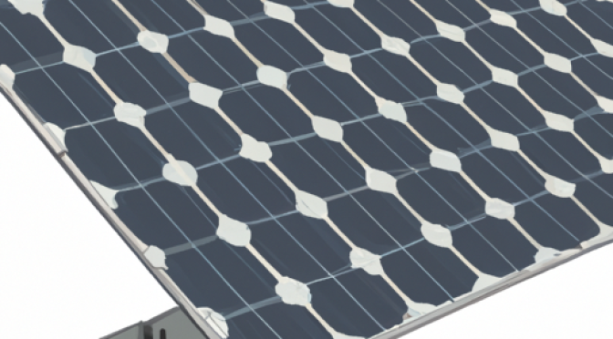 hybrid solar panel, illustration in Photorealism style