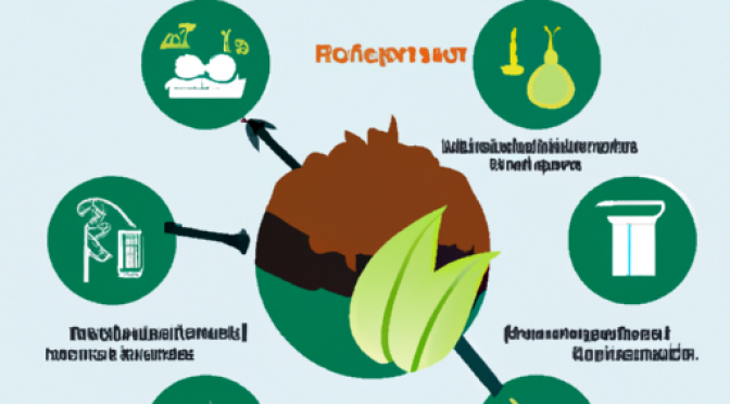 Environmental benefits of composting infographic, earth illustration