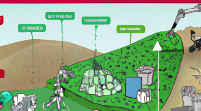 How can AI help extend the lifespan of landfills? Visual representation