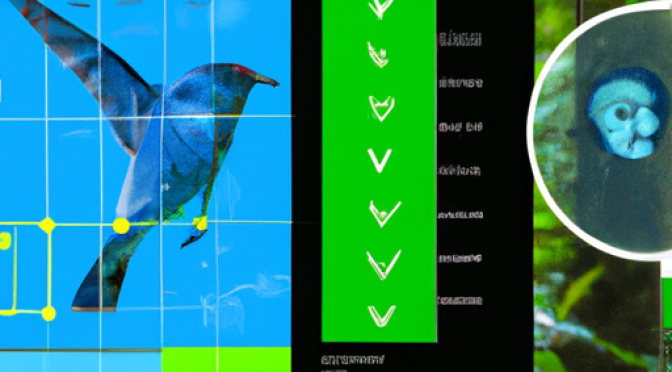 AI software screenshot, species recognition graphic