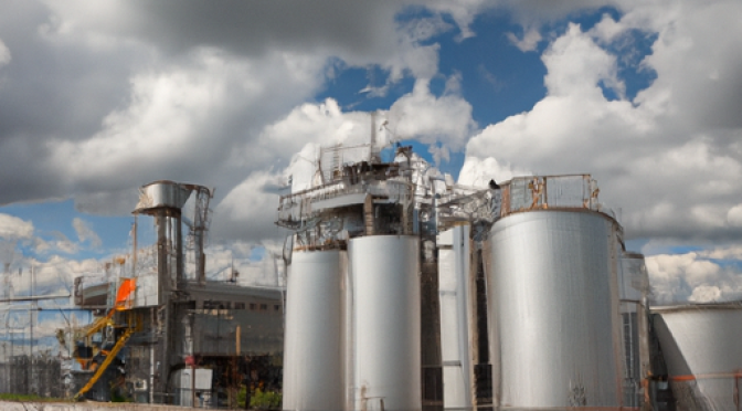 Photo of biofuel production facility.