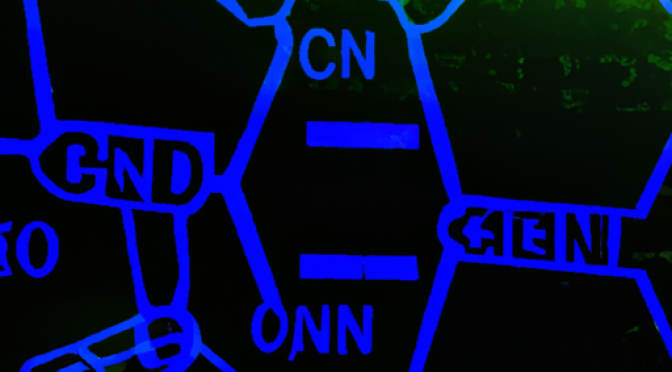 Micro-RNA molecule graphic, laboratory equipment photo