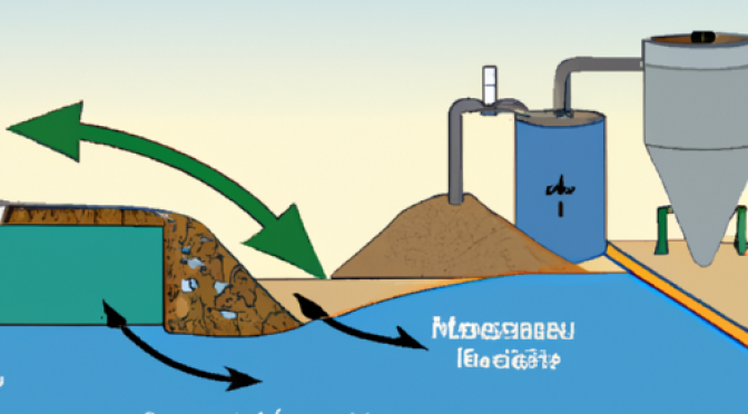 Recycled water process illustration