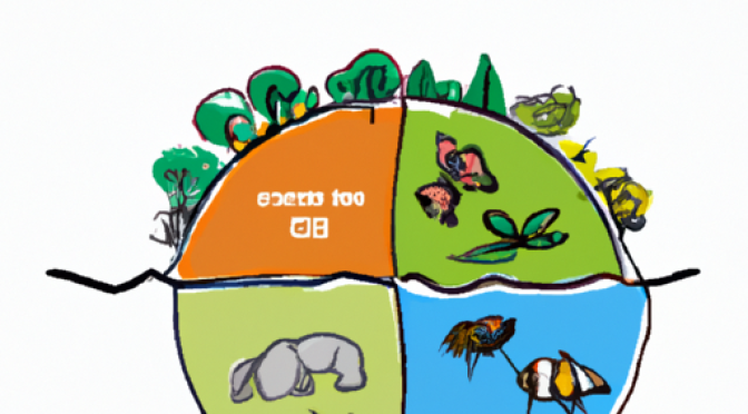 Global biodiversity goals graphics and restored habitats