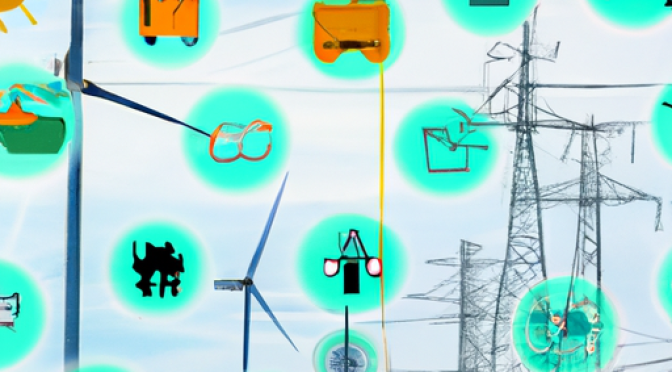 IoT in smart grid and renewable energy sources photo