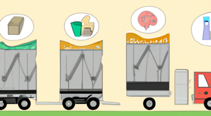 How can AI assist in optimizing waste transportation and storage? Visual depiction