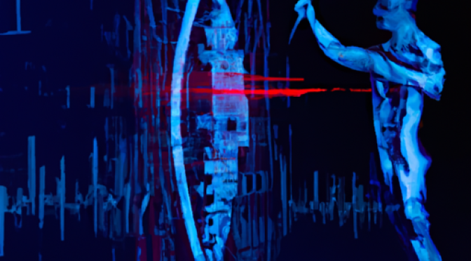 Integrating epigenetic data in AI for personalized medicine, futuristic digital art