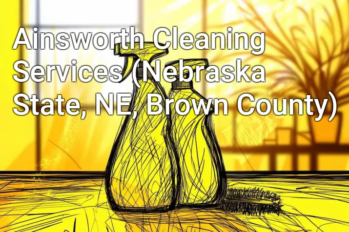 Ainsworth Cleaning Services (Nebraska State, NE, Brown County)
