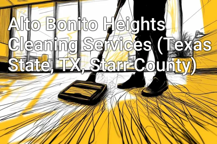 Alto Bonito Heights Cleaning Services (Texas State, TX, Starr County)