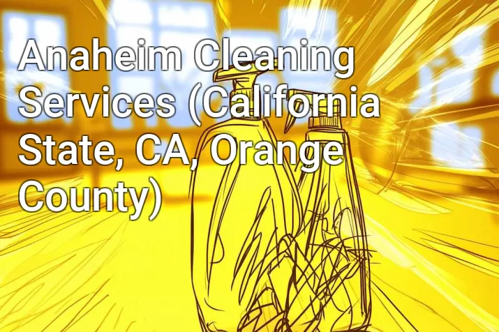 Anaheim Cleaning Services (California State, CA, Orange County)