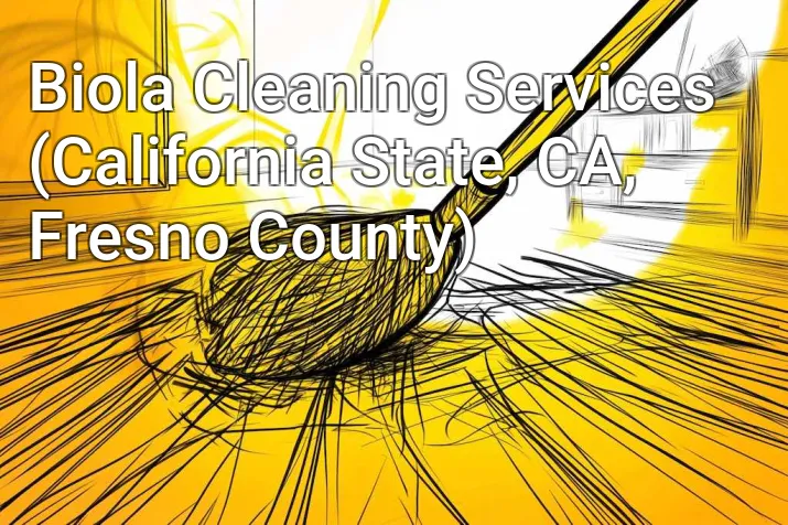 Biola Cleaning Services (California State, CA, Fresno County)