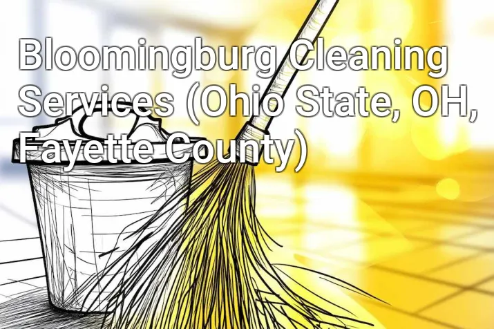 Bloomingburg Cleaning Services (Ohio State, OH, Fayette County)