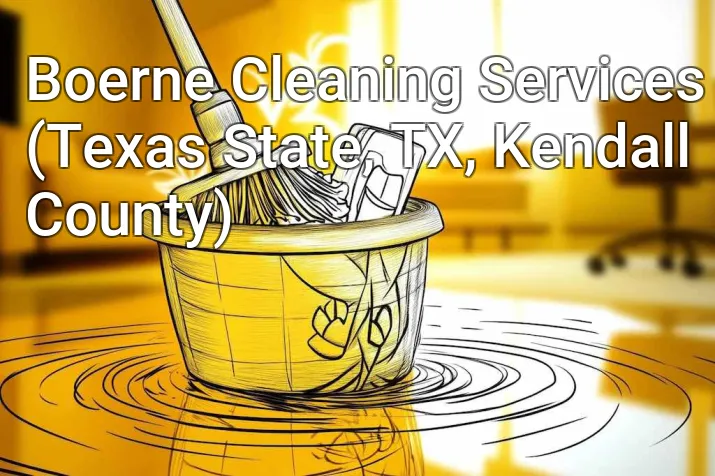 Boerne Cleaning Services (Texas State, TX, Kendall County)