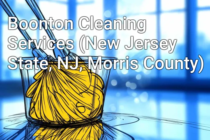 Boonton Cleaning Services (New Jersey State, NJ, Morris County)