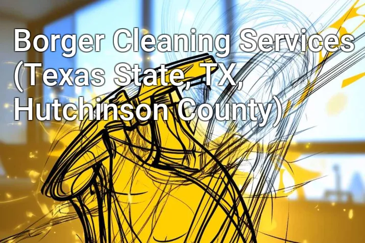 Borger Cleaning Services (Texas State, TX, Hutchinson County)