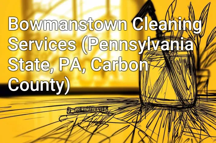 Bowmanstown Cleaning Services (Pennsylvania State, PA, Carbon County)