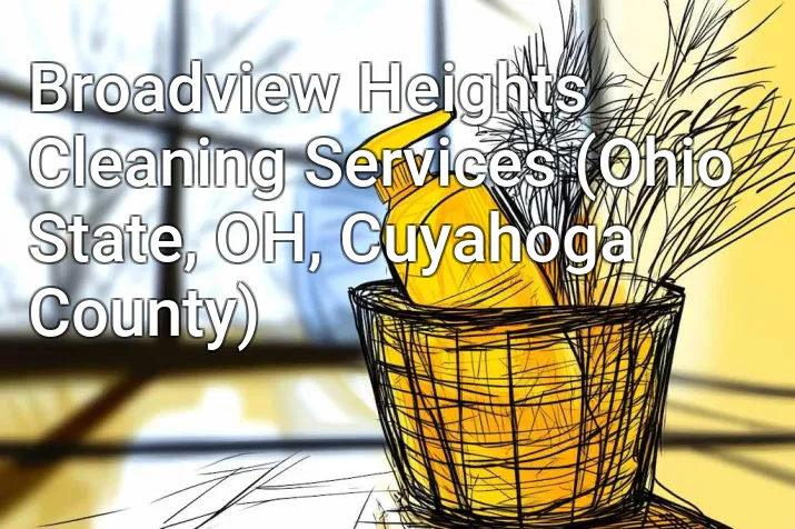 Broadview Heights Cleaning Services (Ohio State, OH, Cuyahoga County)