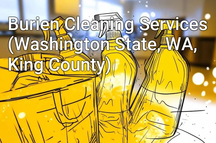 Burien Cleaning Services (Washington State, WA, King County)