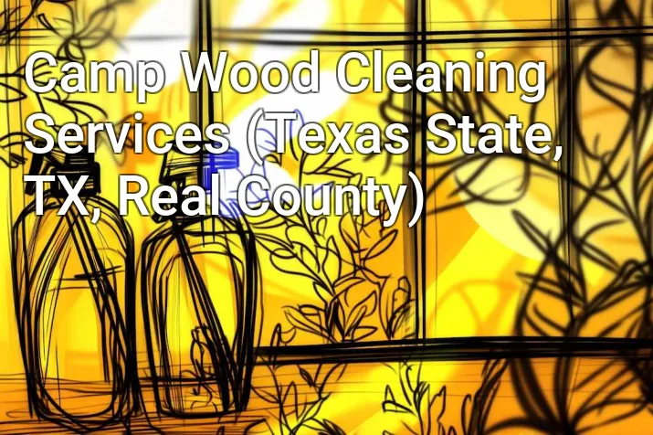 Camp Wood Cleaning Services (Texas State, TX, Real County)
