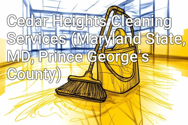 Cedar Heights Cleaning Services (Maryland State, MD, Prince George’s County)