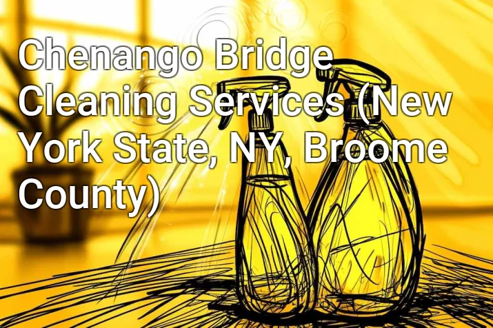Chenango Bridge Cleaning Services (New York State, NY, Broome County)