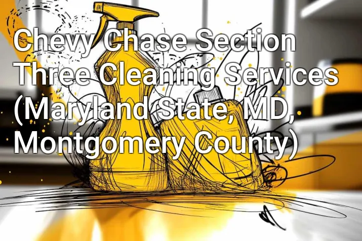 Chevy Chase Section Three Cleaning Services (Maryland State, MD, Montgomery County)