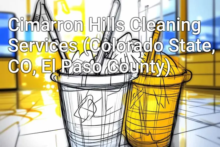 Cimarron Hills Cleaning Services (Colorado State, CO, El Paso County)