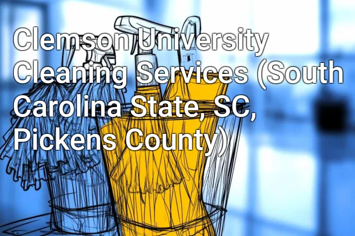 Clemson University Cleaning Services (South Carolina State, SC, Pickens County)