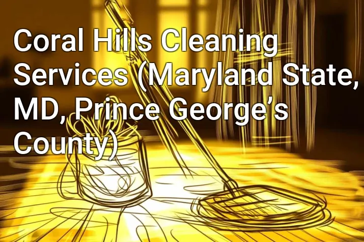 Coral Hills Cleaning Services (Maryland State, MD, Prince George’s County)