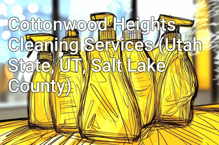 Cottonwood Heights Cleaning Services (Utah State, UT, Salt Lake County)