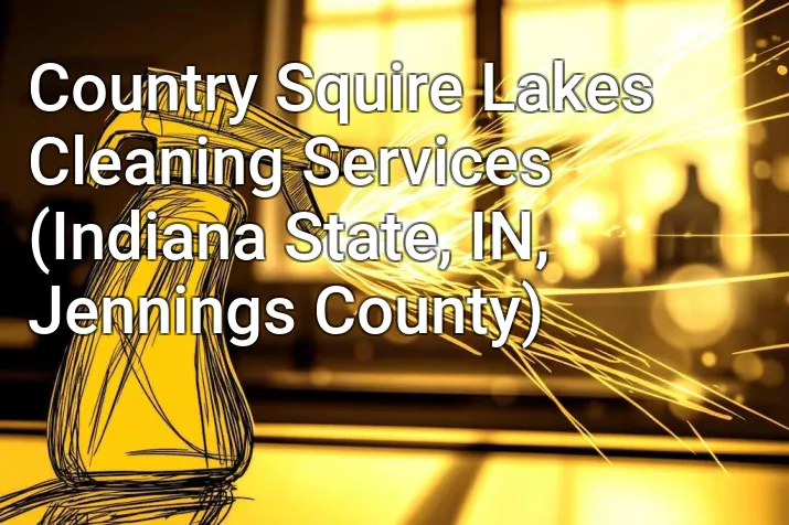Country Squire Lakes Cleaning Services (Indiana State, IN, Jennings County)