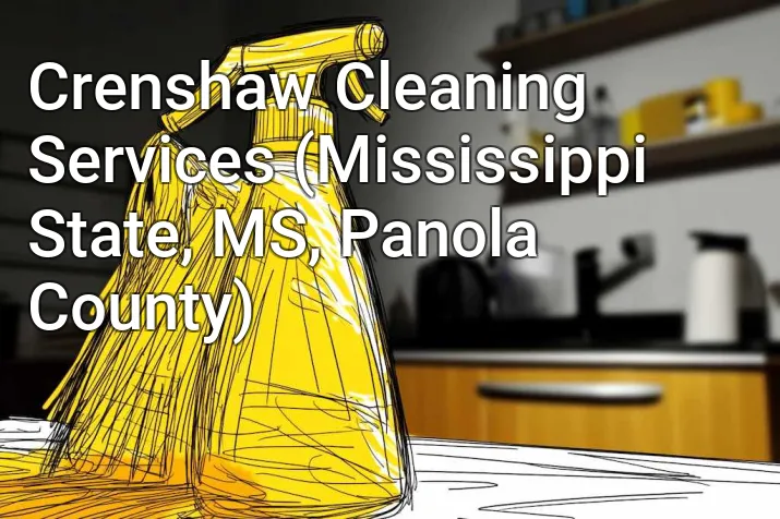 Crenshaw Cleaning Services (Mississippi State, MS, Panola County)