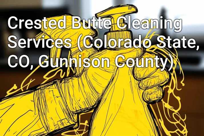 Crested Butte Cleaning Services (Colorado State, CO, Gunnison County)