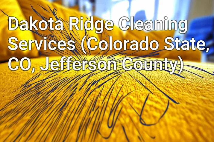 Dakota Ridge Cleaning Services (Colorado State, CO, Jefferson County)