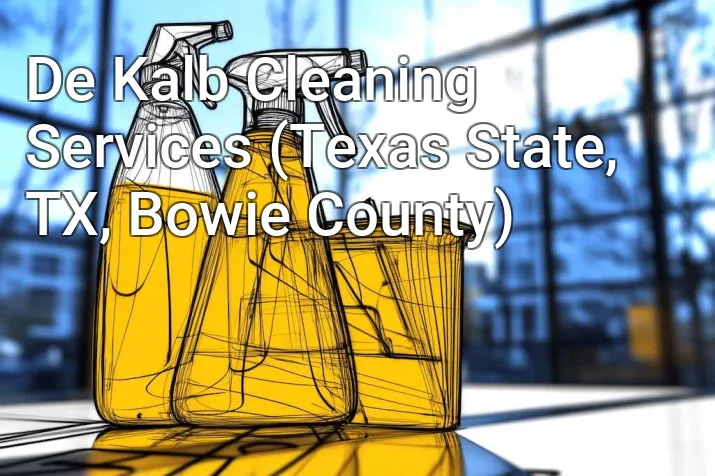 De Kalb Cleaning Services (Texas State, TX, Bowie County)