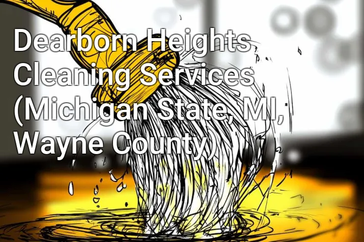 Dearborn Heights Cleaning Services (Michigan State, MI, Wayne County)