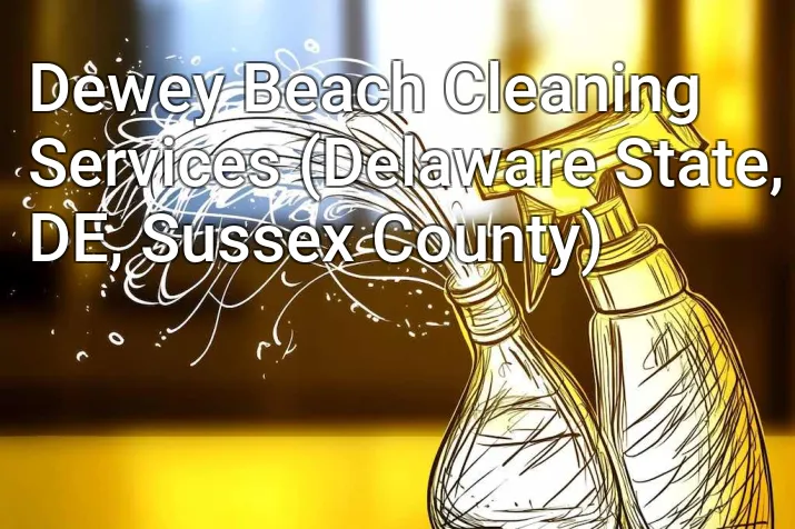 Dewey Beach Cleaning Services (Delaware State, DE, Sussex County)