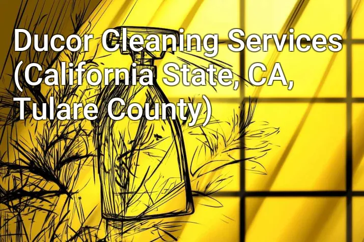 Ducor Cleaning Services (California State, CA, Tulare County)