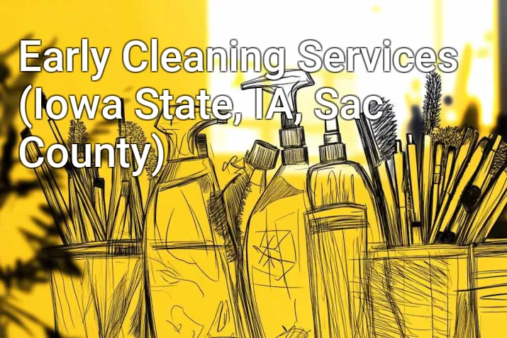 Early Cleaning Services (Iowa State, IA, Sac County)
