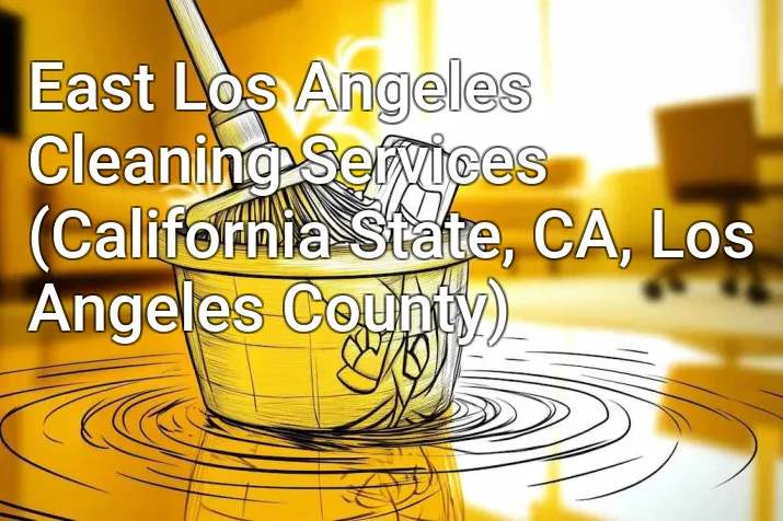 East Los Angeles Cleaning Services (California State, CA, Los Angeles County)