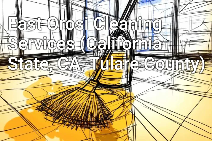 East Orosi Cleaning Services (California State, CA, Tulare County)