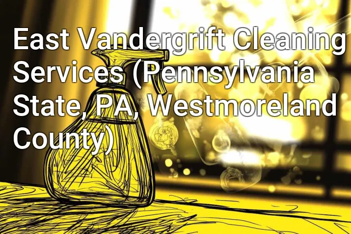 East Vandergrift Cleaning Services (Pennsylvania State, PA, Westmoreland County)