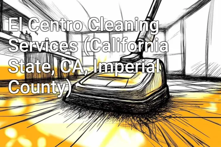 El Centro Cleaning Services (California State, CA, Imperial County)