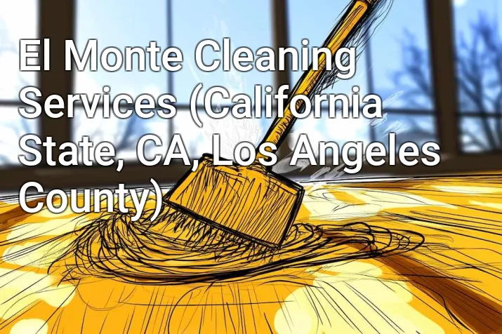 El Monte Cleaning Services (California State, CA, Los Angeles County)