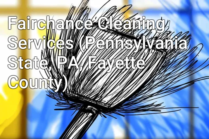 Fairchance Cleaning Services (Pennsylvania State, PA, Fayette County)