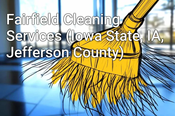 Fairfield Cleaning Services (Iowa State, IA, Jefferson County)