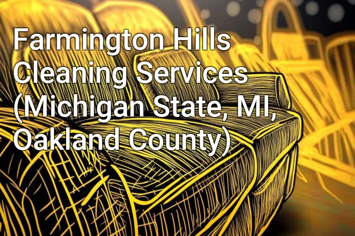 Farmington Hills Cleaning Services (Michigan State, MI, Oakland County)