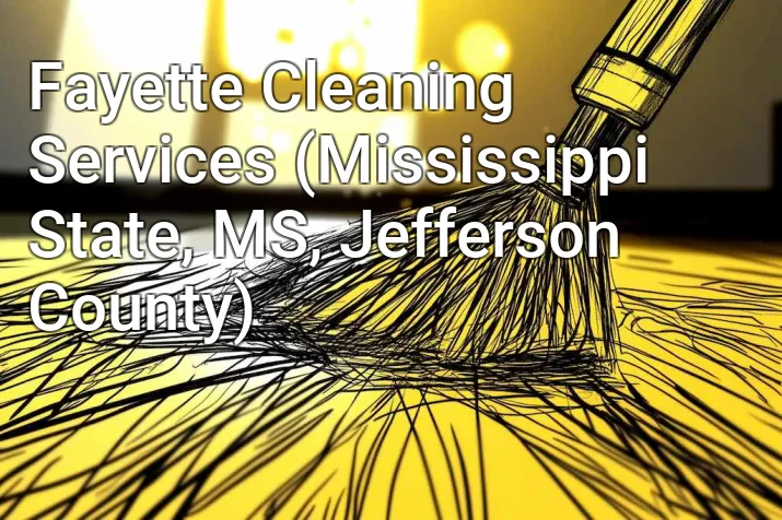 Fayette Cleaning Services (Mississippi State, MS, Jefferson County)