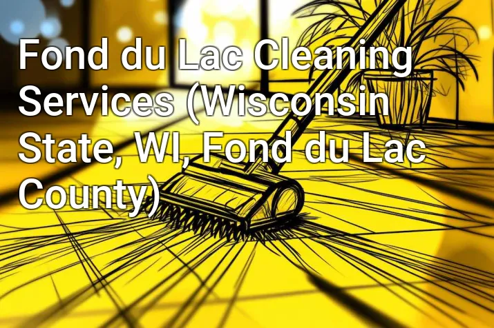 Fond du Lac Cleaning Services (Wisconsin State, WI, Fond du Lac County)